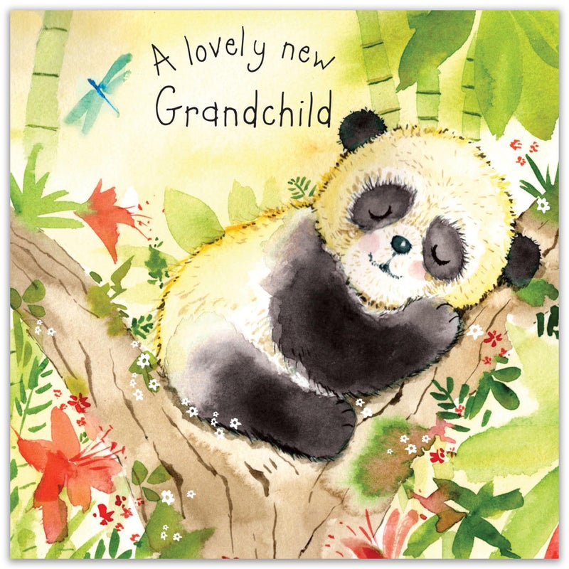 Twizler New Grandchild Greeting Card - Baby Panda - First Time Grandma, Grandpa, Grandparents Card - Congratulations Card - Unisex-Adults - Image 2